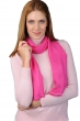 Cachemire et Soie accessoires scarva rose tres soutenu 170x25cm